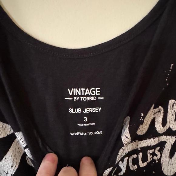 Vintage by torrid motorcycle slub Tank Top,size 3 - Picture 4 of 4